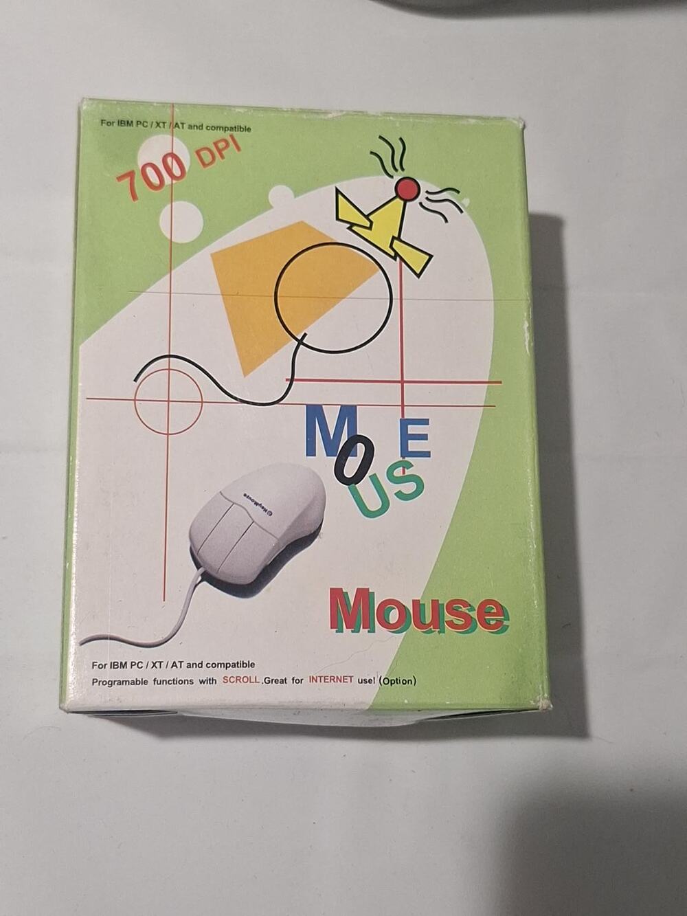 Vintage KeyMouse KM-203P-F PS/2 Mouse 700 DPI NOS Unused Boxed w Driver Floppy
